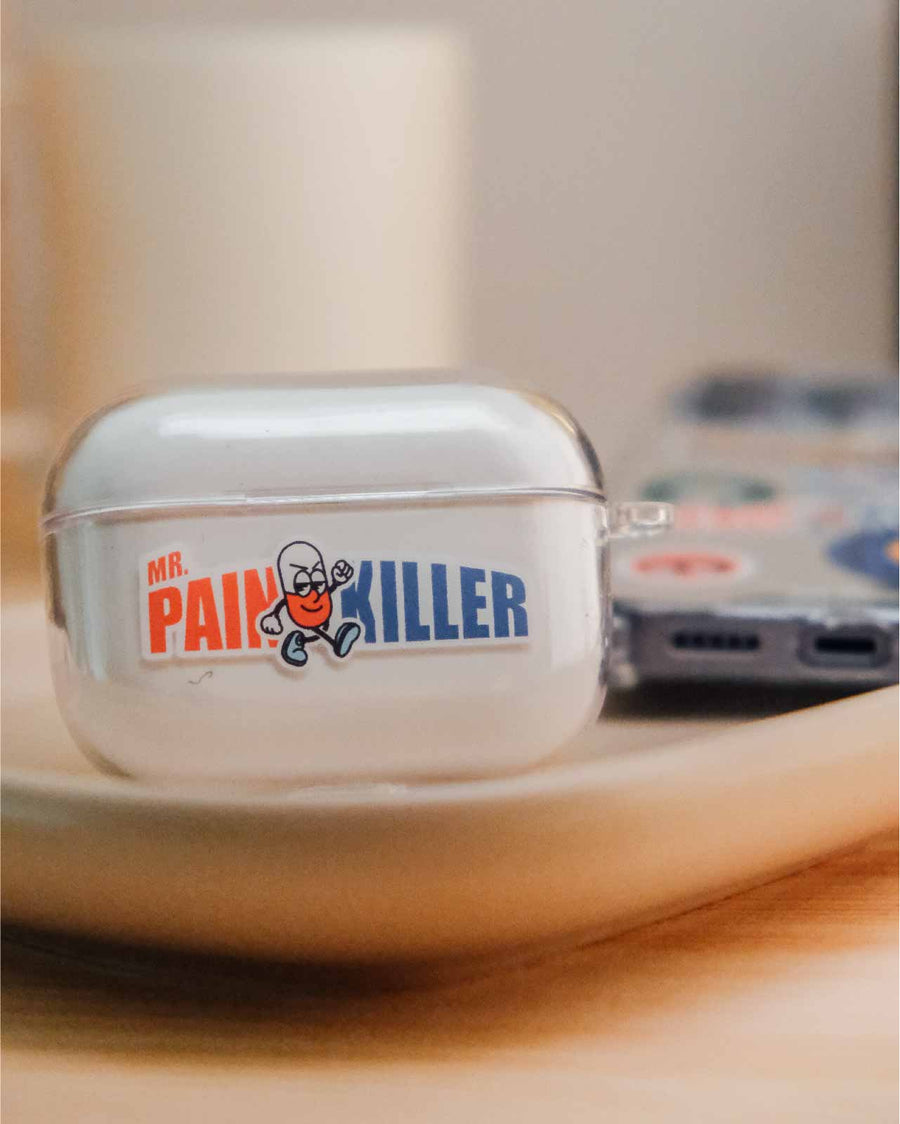 No More Pain 透明 AirPods Case